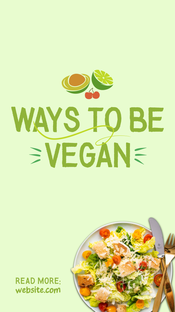 Vegan Food Adventure Instagram Story Design