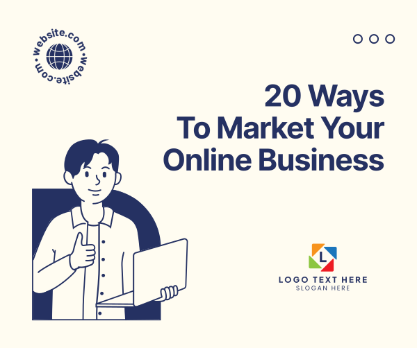 Ways to Market Online Business Facebook Post Design Image Preview
