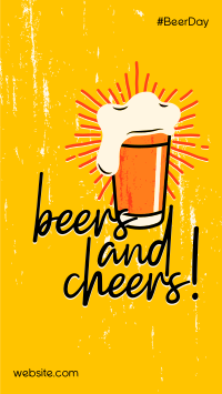 Beers and Cheers Facebook Story Design