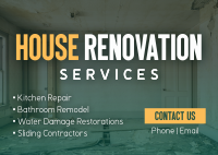 House Renovation Postcard Image Preview