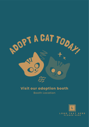 Adopt A Cat Today Flyer Image Preview