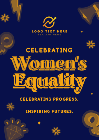 Women's Equality Abstract Poster Design