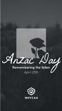 Remembering Anzac Instagram reel Image Preview