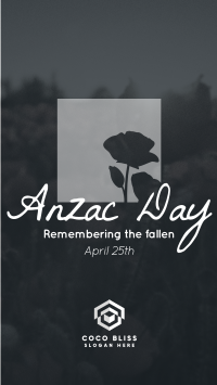 Remembering Anzac Instagram Reel Image Preview