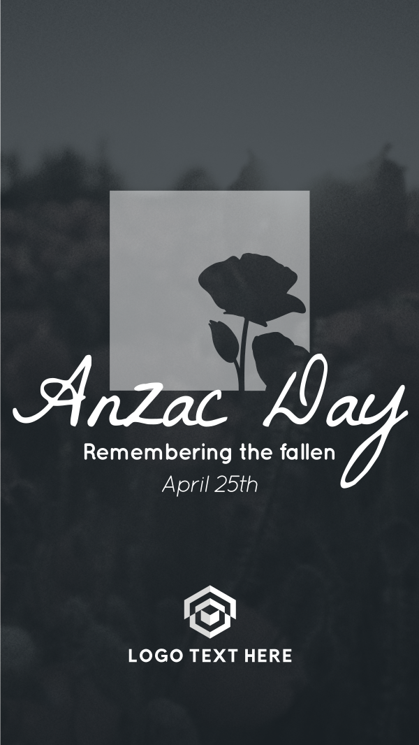 Remembering Anzac Instagram Reel Design Image Preview