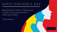 Mother's Story Facebook Event Cover Design
