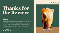Elegant Cafe Review Facebook Event Cover Design