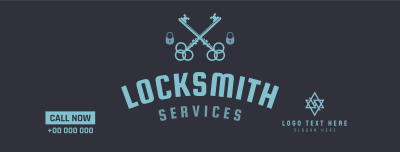 Locksmith Emblem Facebook cover Image Preview