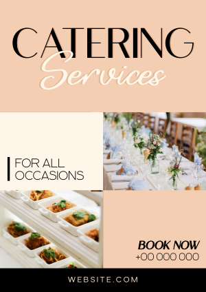 Elegant Catering Service Flyer Image Preview