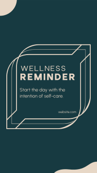 Wellness Self Reminder YouTube Short Preview