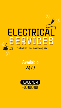 Electrical Service Facebook story Image Preview
