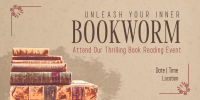 Rustic Book Day Twitter post Image Preview