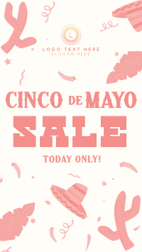 Cinco De Mayo Confetti Sale Facebook story Image Preview