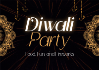 Diwali Party Postcard Preview