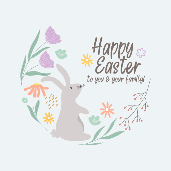 Easter Wreath Instagram Post Design Image Preview