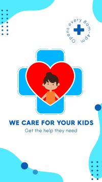 Care for your kids Instagram story Image Preview
