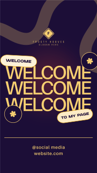 Minimal Welcome Page TikTok Video Image Preview