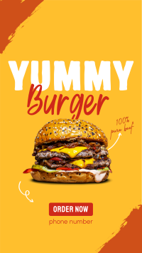 Burger Hunter Facebook Story Design