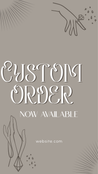 Order Custom Jewelry TikTok video Image Preview