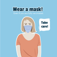 Face Mask Reminder Instagram post Image Preview