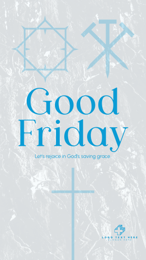 Minimalist Good Friday Greeting  Facebook story Image Preview