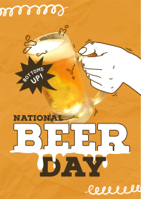 National Dope Beer Poster Design