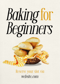 Baking for Beginners Flyer Design
