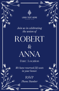 Floral Wedding Invitation Design