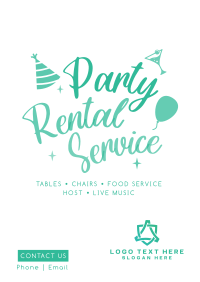 Cute Party Poster Design