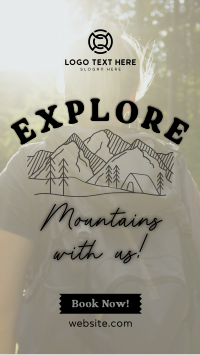 Explore Mountains Facebook Story Design