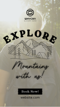 Explore Mountains Facebook story Image Preview