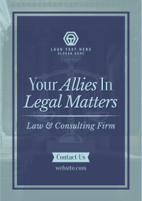Law Consulting Firm Poster Design