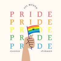 Pride Flag Instagram Post Design