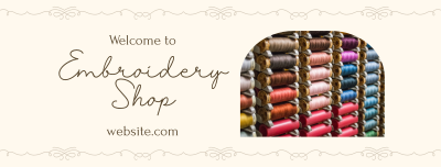 Embroidery Materials Facebook cover Image Preview