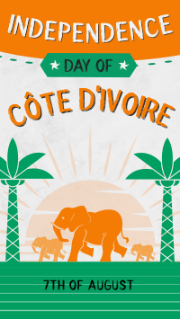 Ivory Coast Independence Day YouTube Short Image Preview