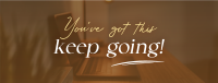 Keep Going Motivational Quote Facebook Cover Design