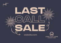 Final Call Discounts Postcard Design