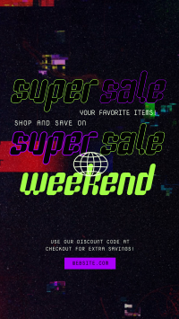 Super Sale Weekend Facebook Story Design