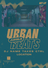 Urban Beats DJ Poster Image Preview