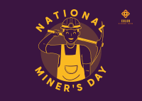 Miners Day Event Postcard Image Preview