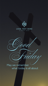 Good Friday Crucifix Greeting YouTube short Image Preview
