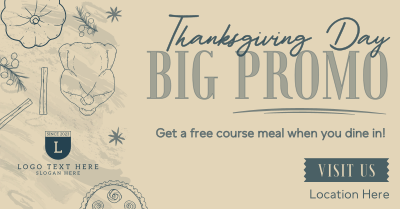 Hey it's Thanksgiving Promo Facebook ad Image Preview