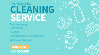 Cleaning Company Facebook Event Cover Image Preview