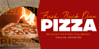 Hot and Fresh Pizza Twitter Post Image Preview