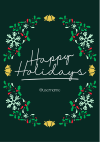Holiday Wreath Flyer Design