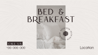 Bed and Breakfast Apartments Facebook Event Cover Design