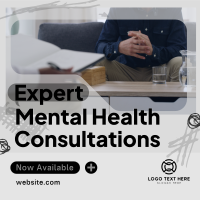 Mental Health Consultation Instagram Post Design