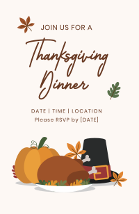 Thanksgiving Dinner Invitation Design
