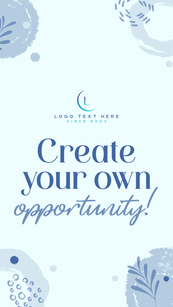 Your Own Opportunity Instagram Story Design