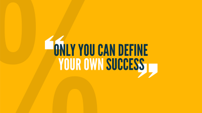 Define Your Success YouTube cover (channel art)
